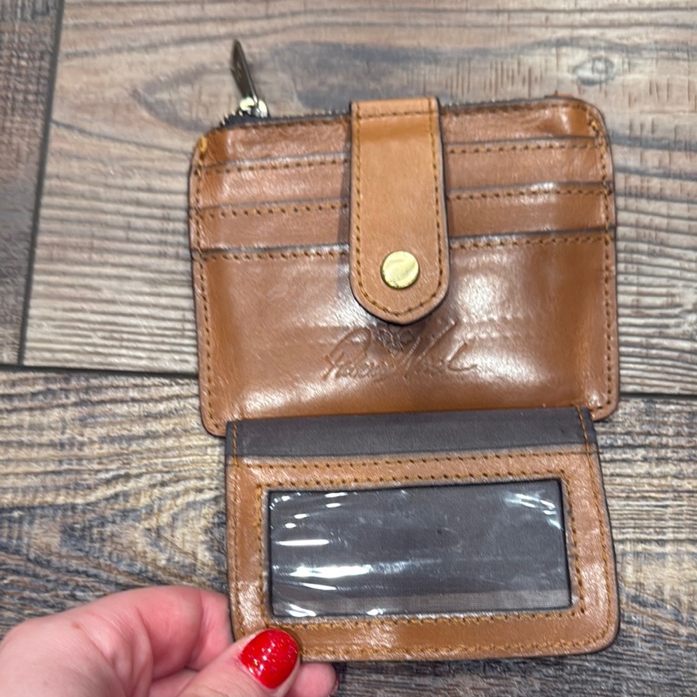 Patricia Nash Brown Leather Card Holder